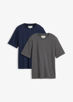 Camiseta de punto grueso de algodón orgánico puro (2 unidades)