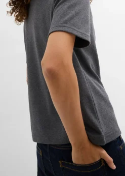 Camiseta de punto grueso de algodón orgánico puro (2 unidades)