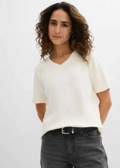 Camiseta de punto grueso de algodón orgánico puro (2 unidades)