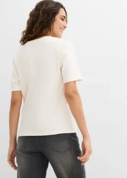 Camiseta de punto grueso de algodón orgánico puro (2 unidades)