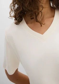 Camiseta de punto grueso de algodón orgánico puro (2 unidades)