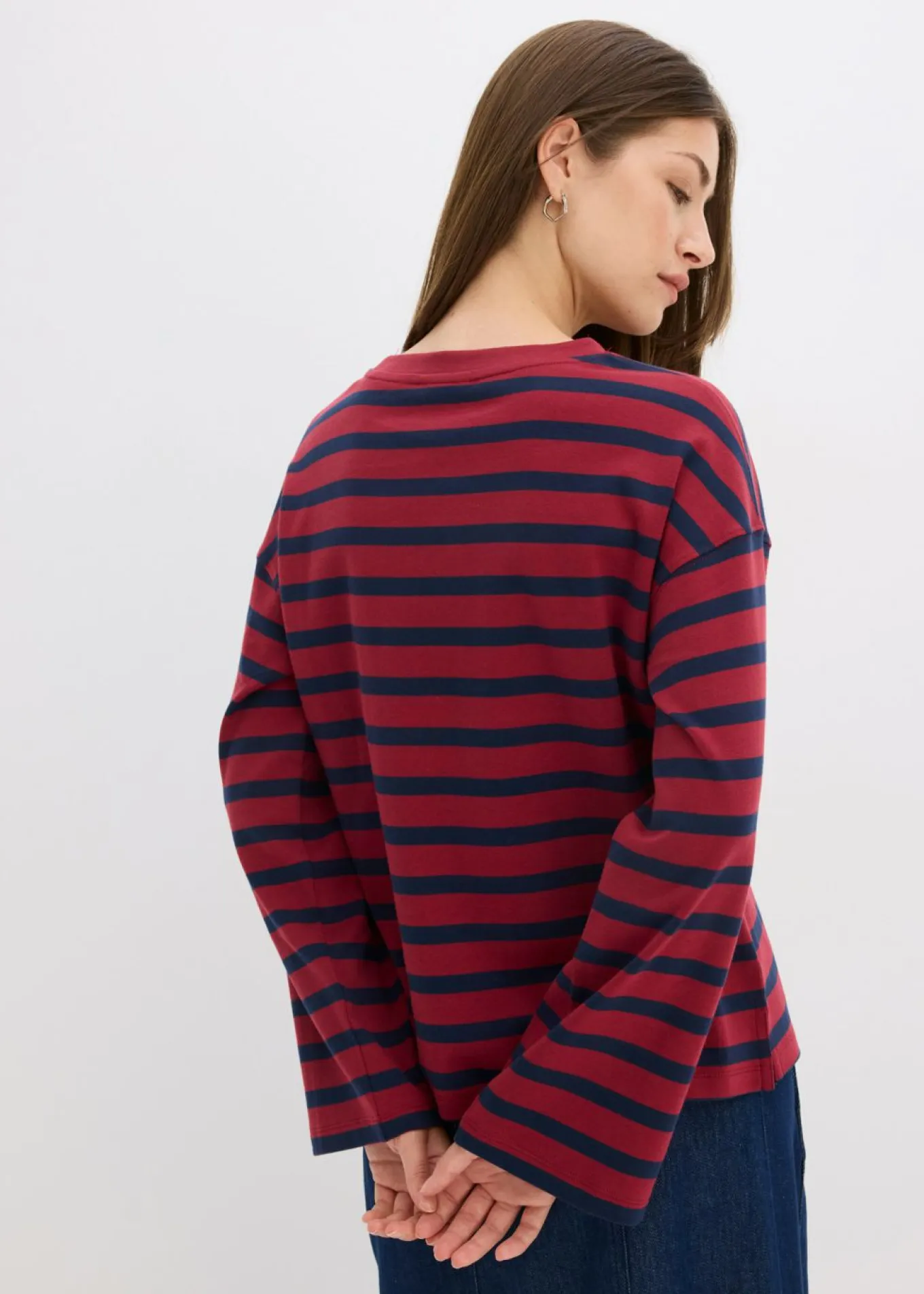 Camiseta de rayas de algodón orgánico puro
