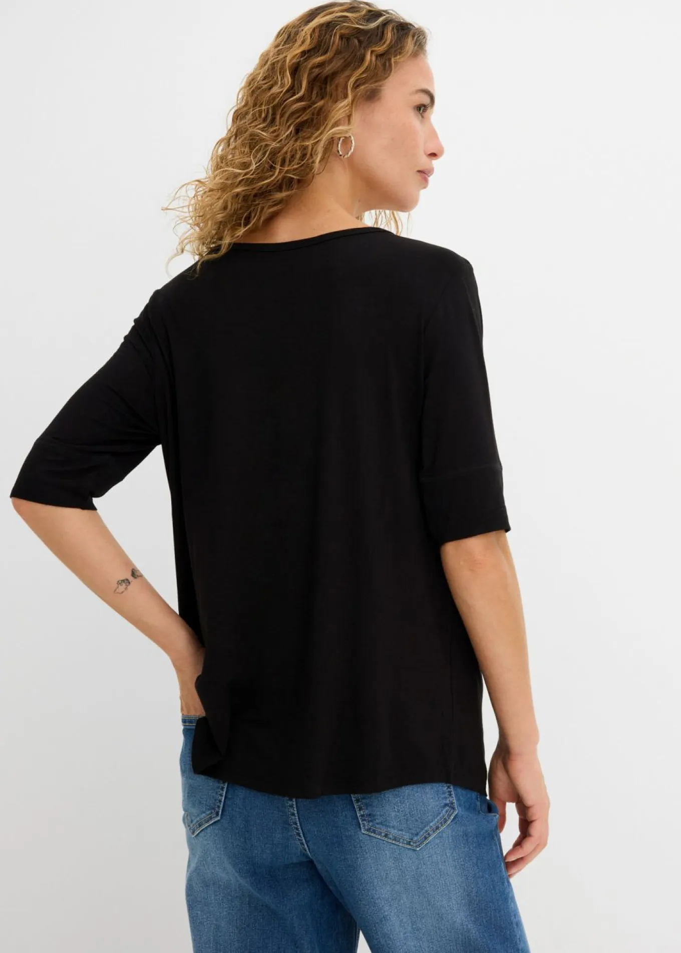 Camiseta de suave mezcla de viscosa