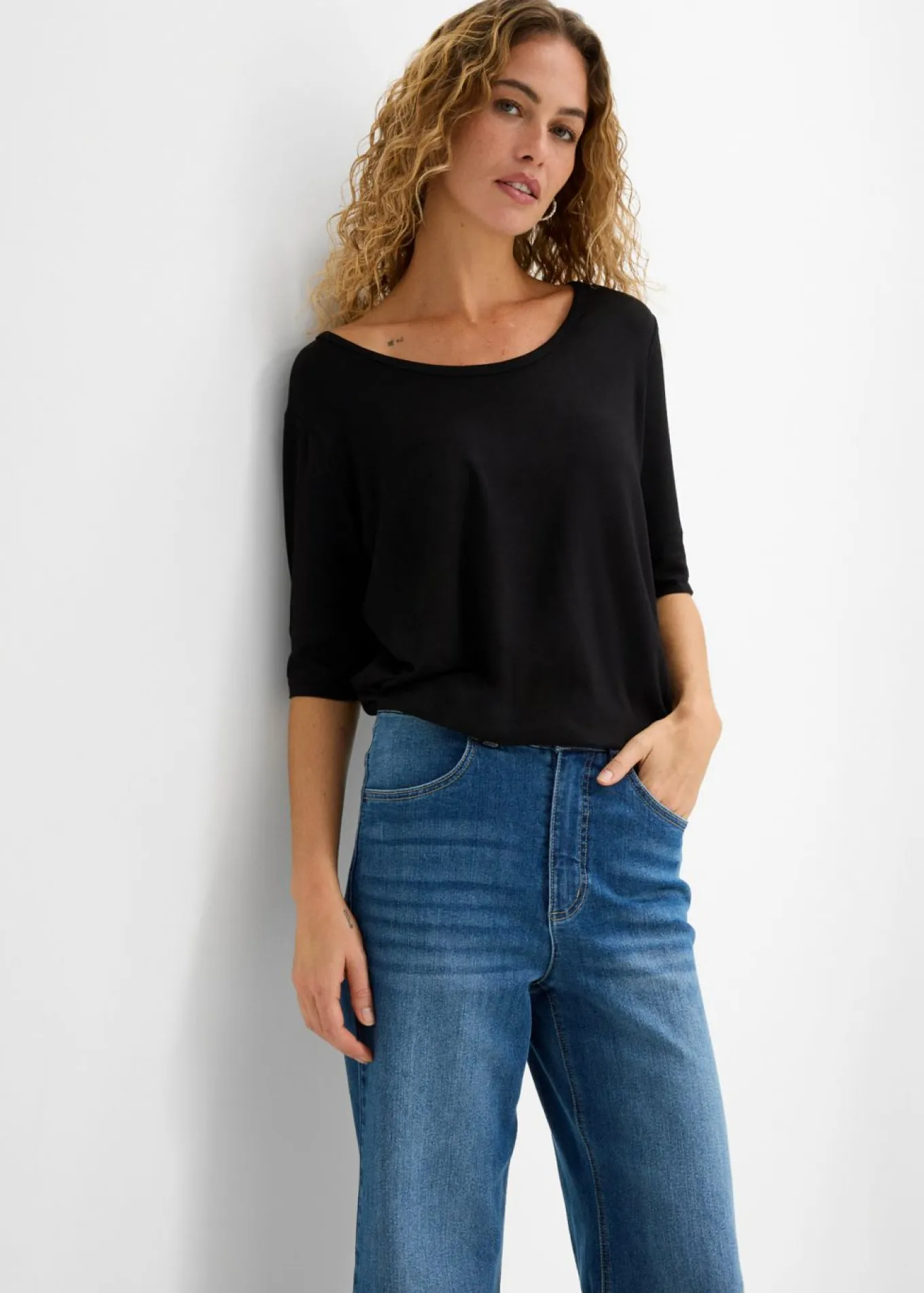 Camiseta de suave mezcla de viscosa