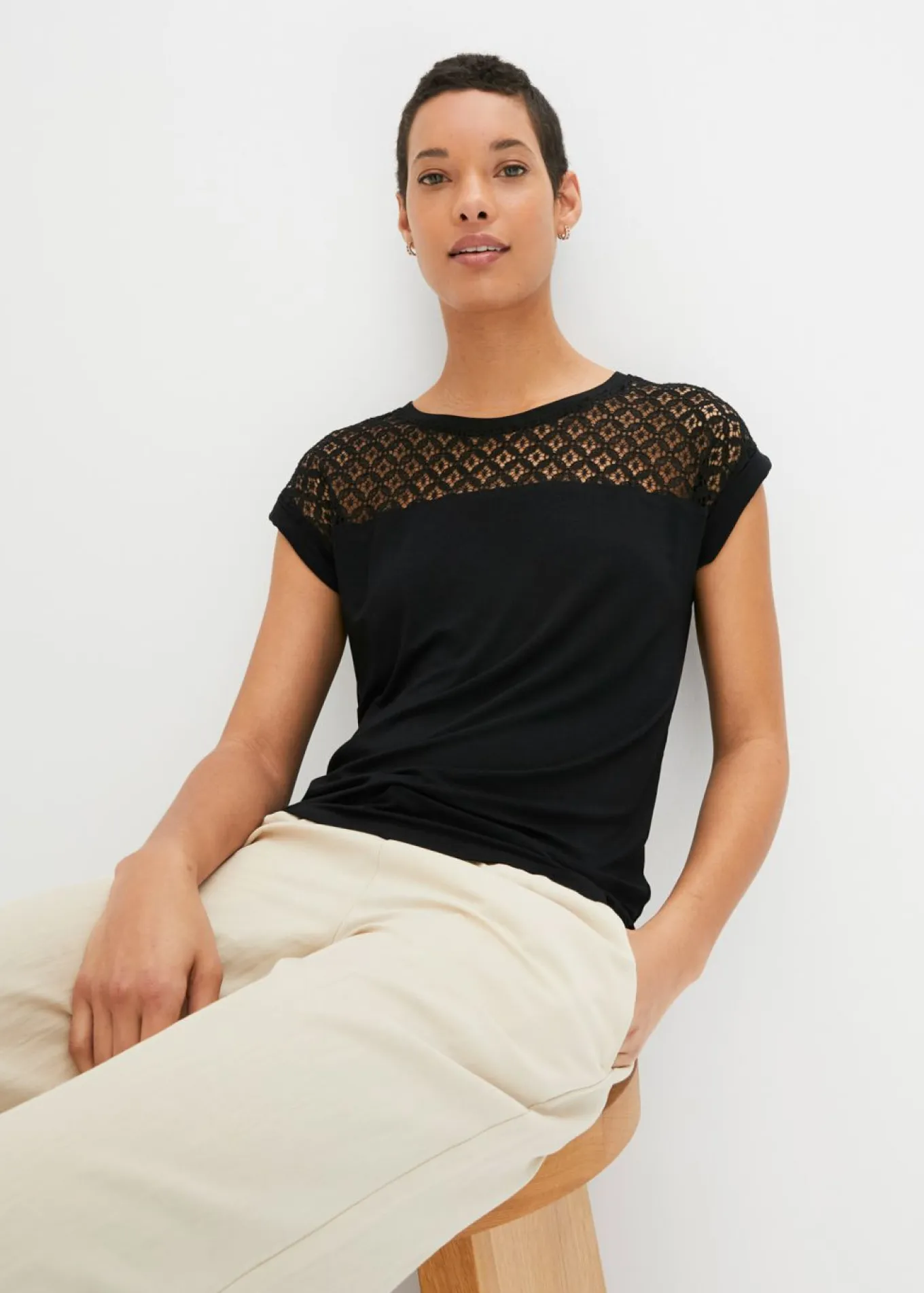 Camiseta de suave mezcla de viscosa
