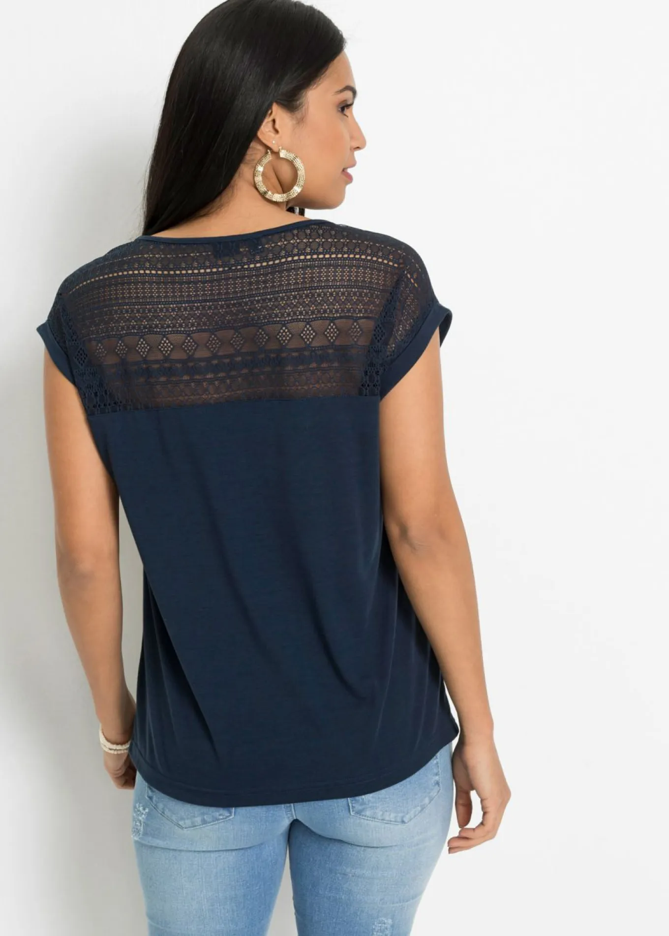 Camiseta de suave mezcla de viscosa
