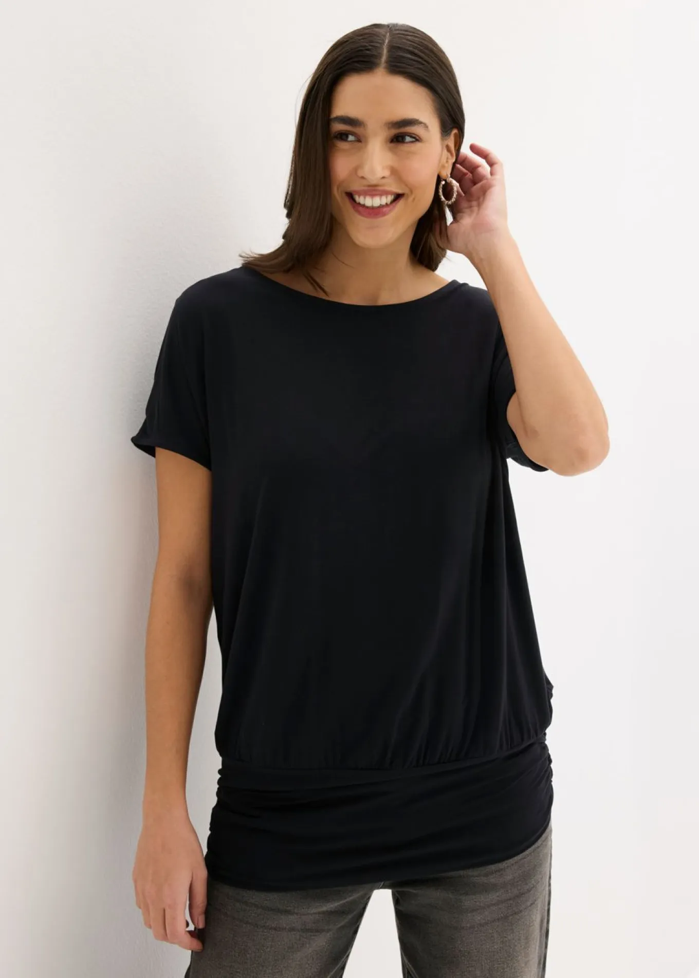 Camiseta de suave mezcla de viscosa