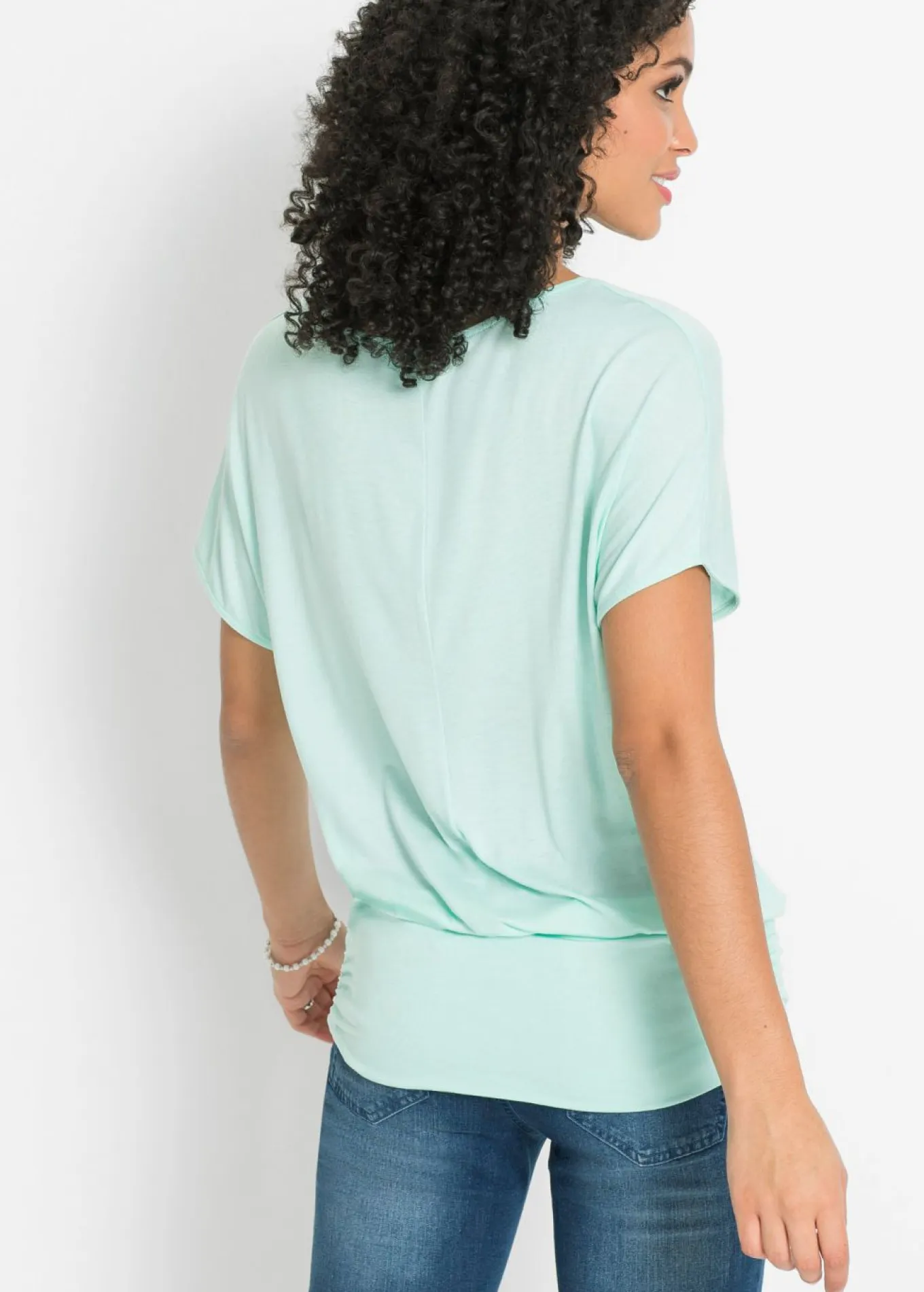 Camiseta de suave mezcla de viscosa