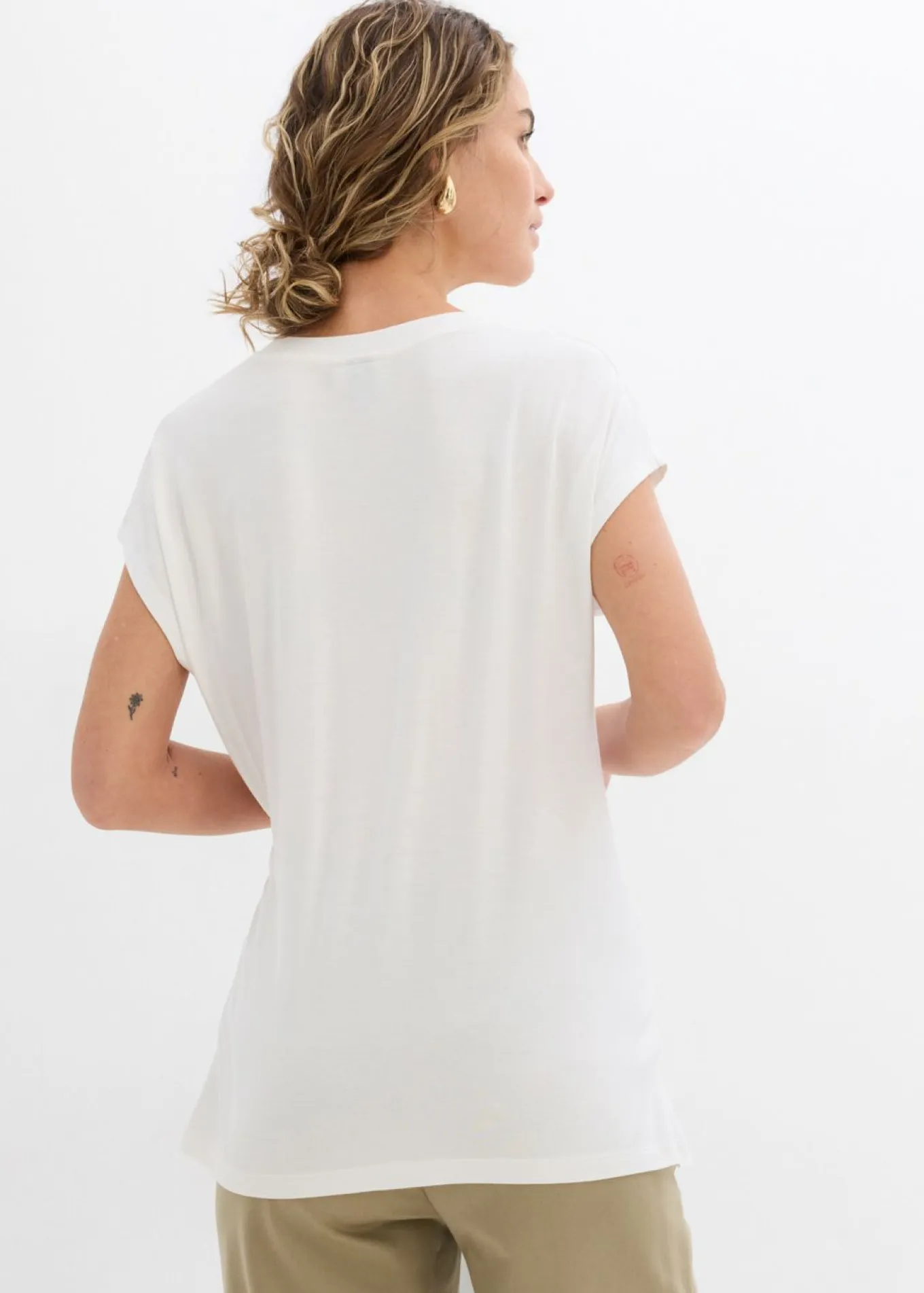 Camiseta de suave mezcla de viscosa