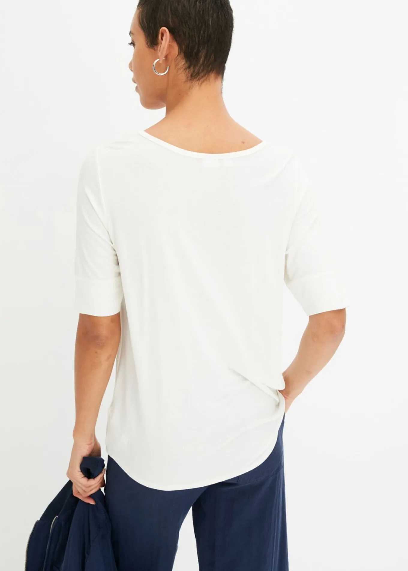 Camiseta de suave mezcla de viscosa
