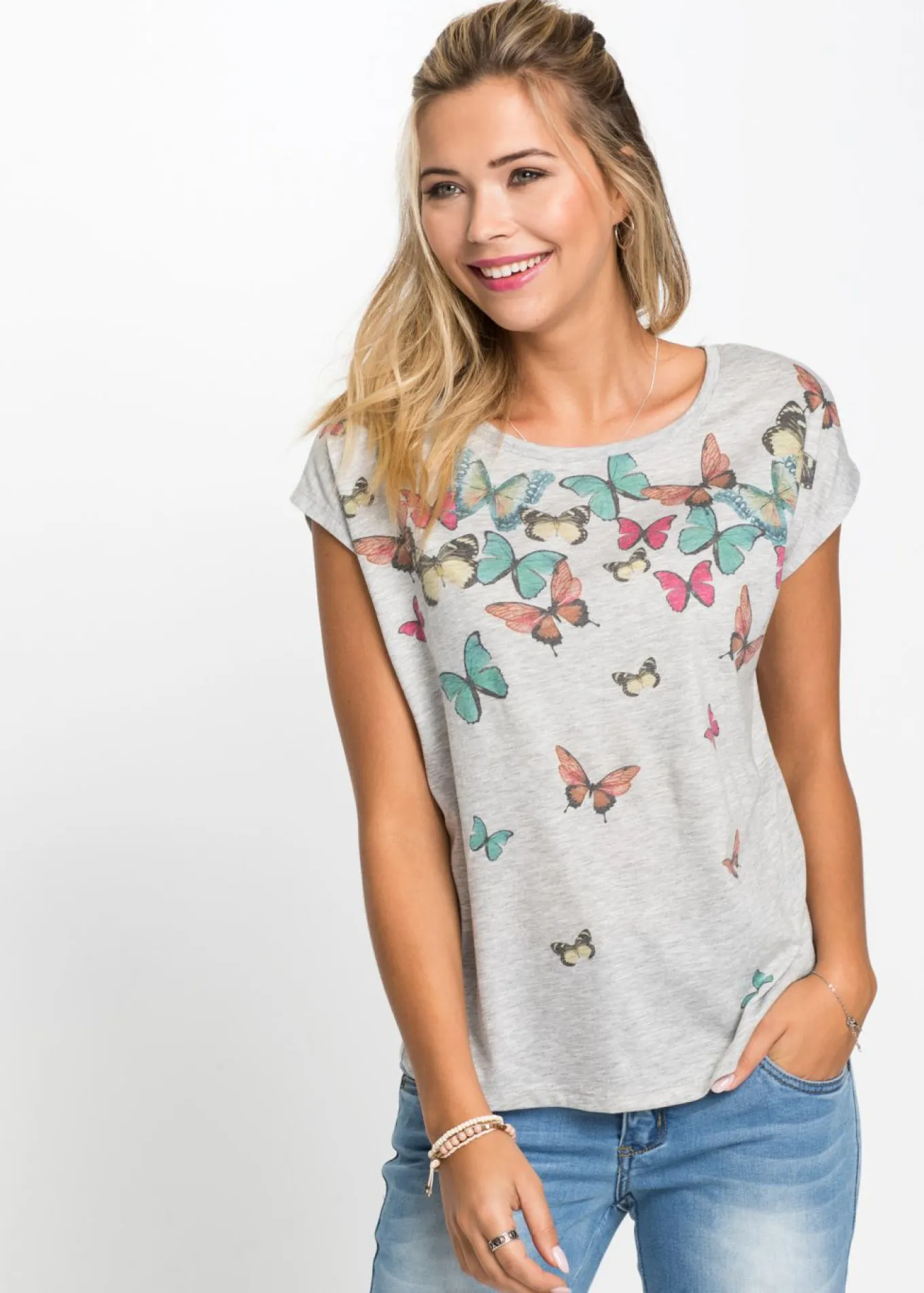 Camiseta de suave mezcla de viscosa