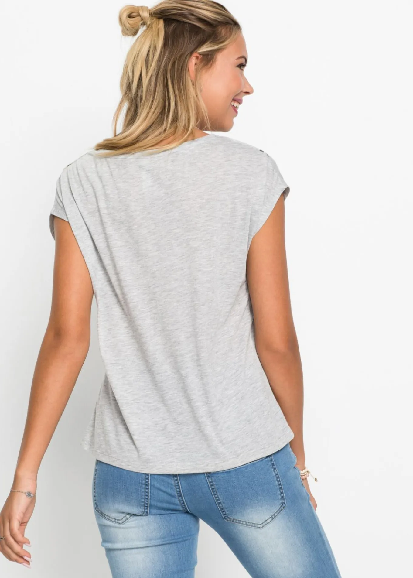 Camiseta de suave mezcla de viscosa