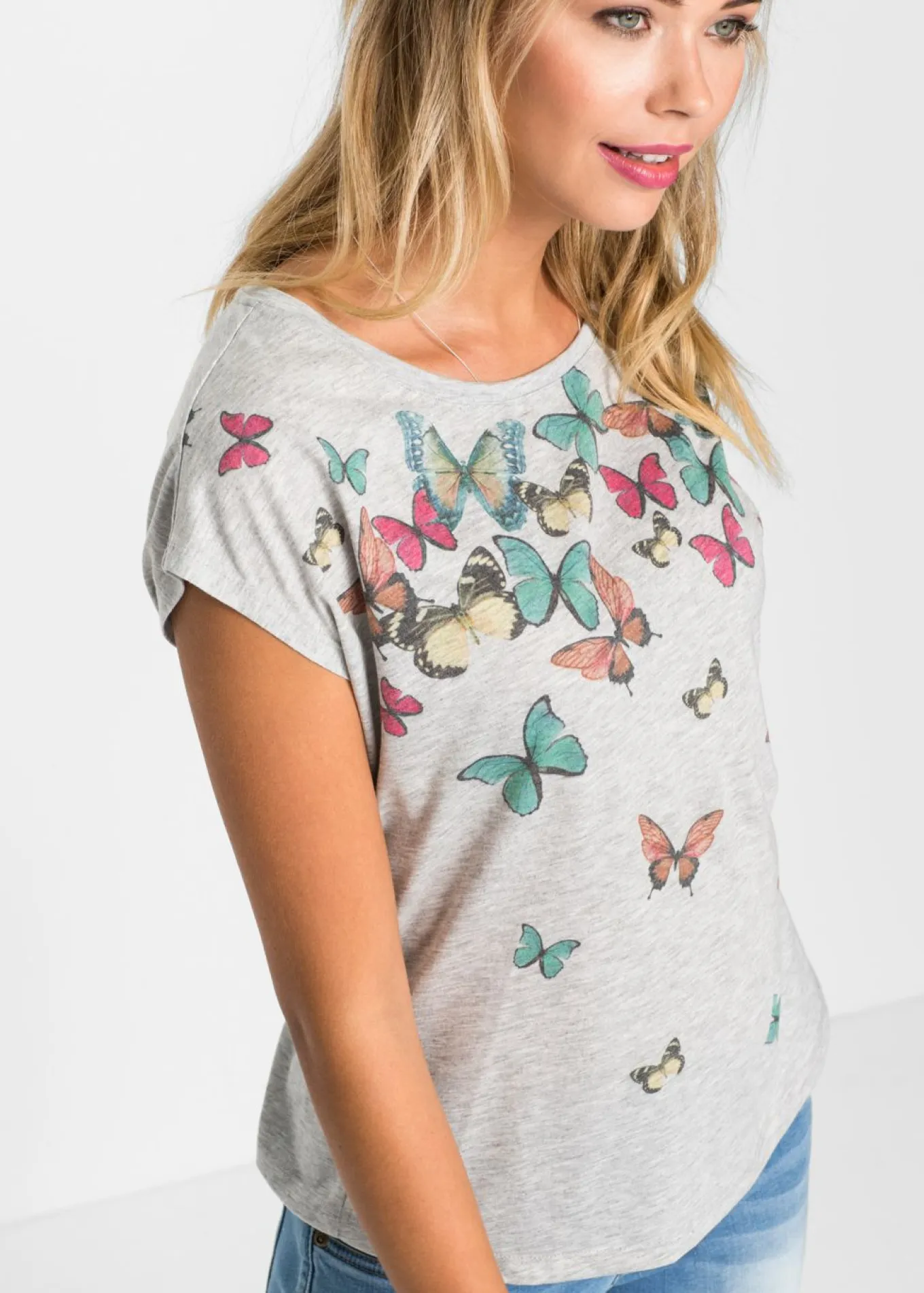 Camiseta de suave mezcla de viscosa
