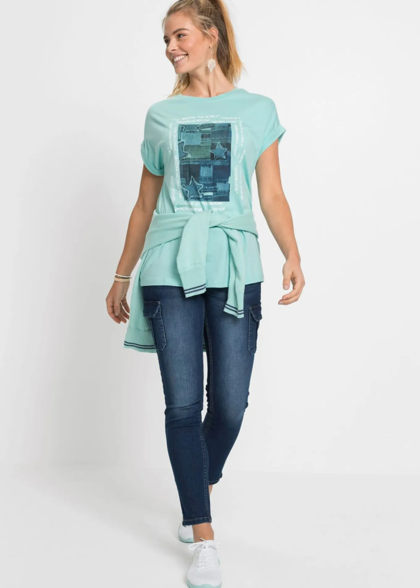 Camiseta de suave mezcla de viscosa