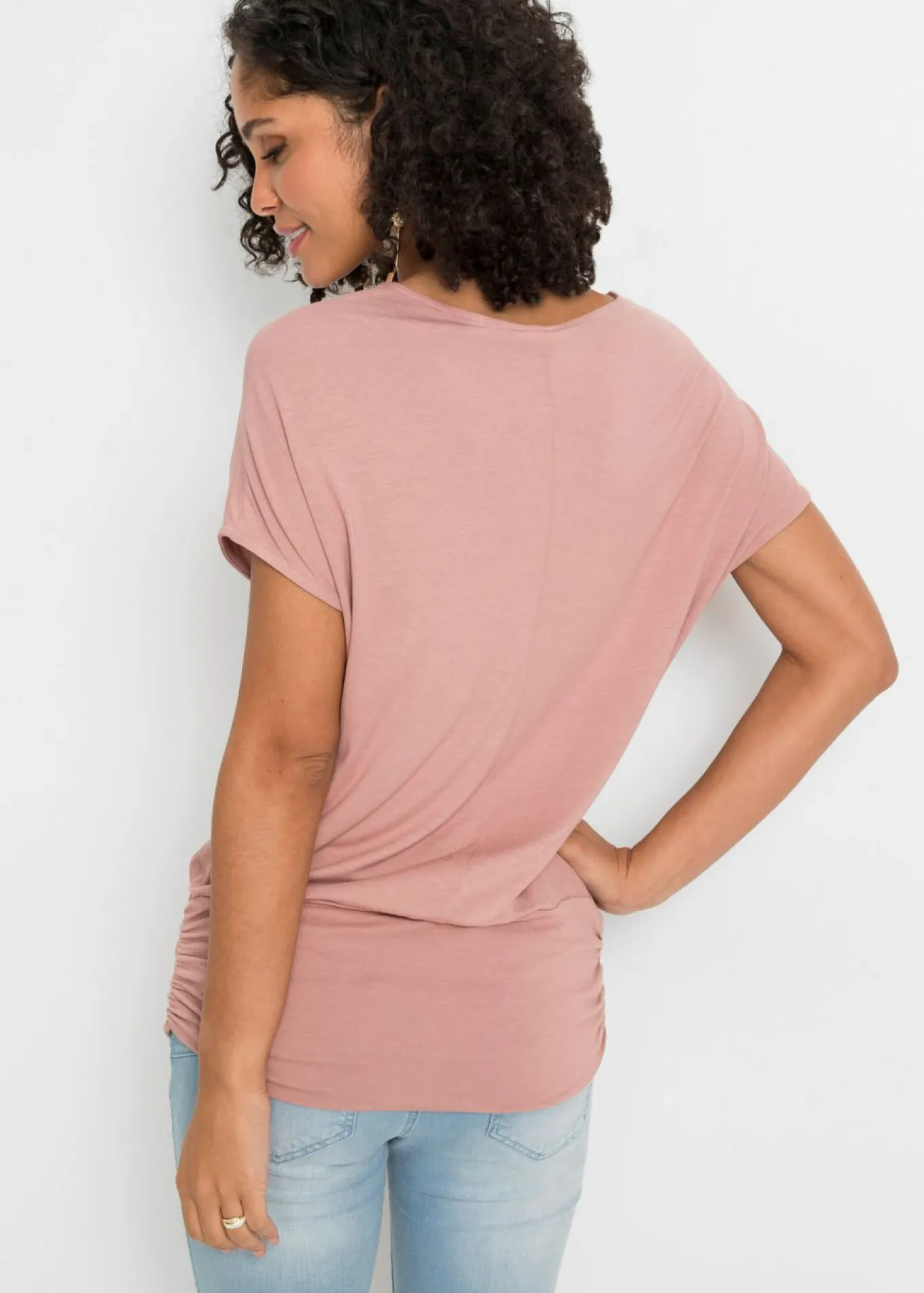 Camiseta de suave mezcla de viscosa