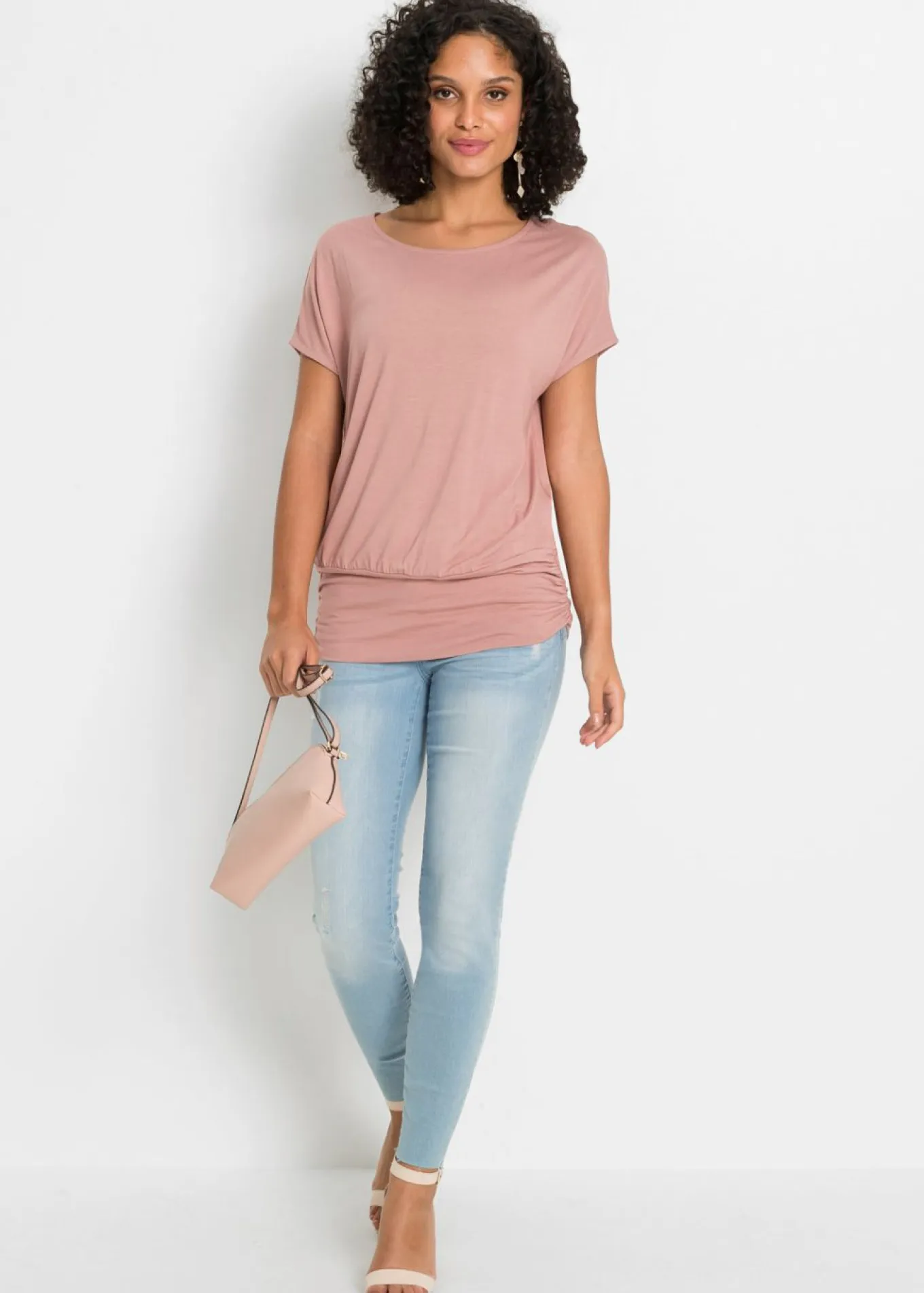 Camiseta de suave mezcla de viscosa