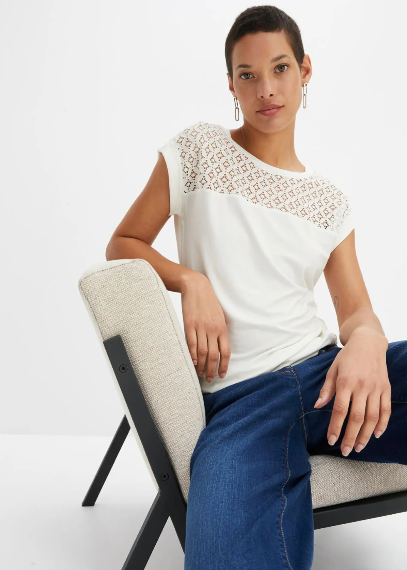 Camiseta de suave mezcla de viscosa