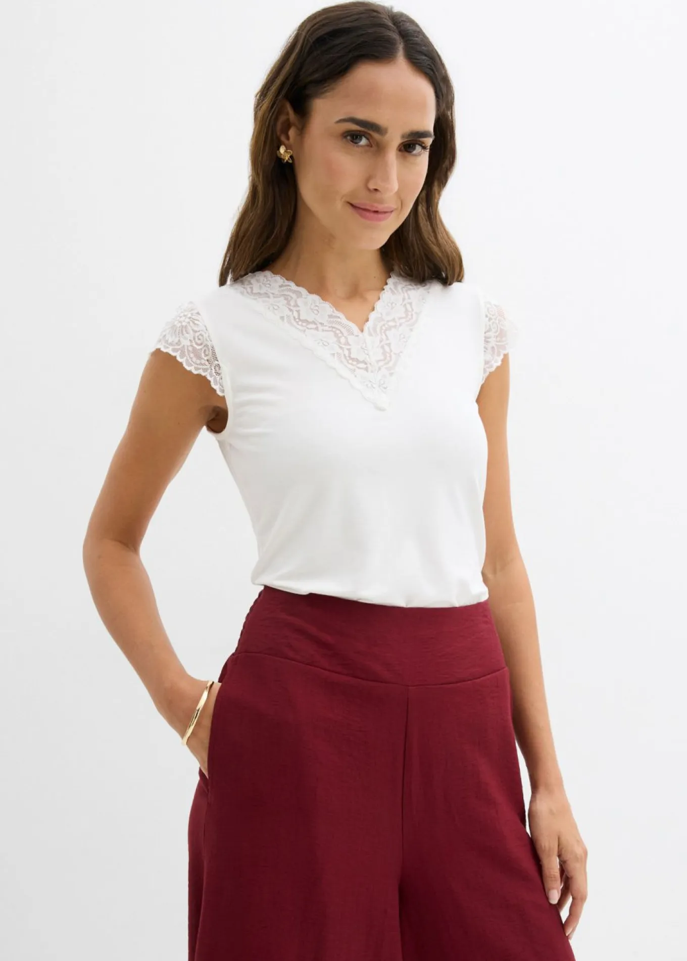 Camiseta de suave mezcla de viscosa