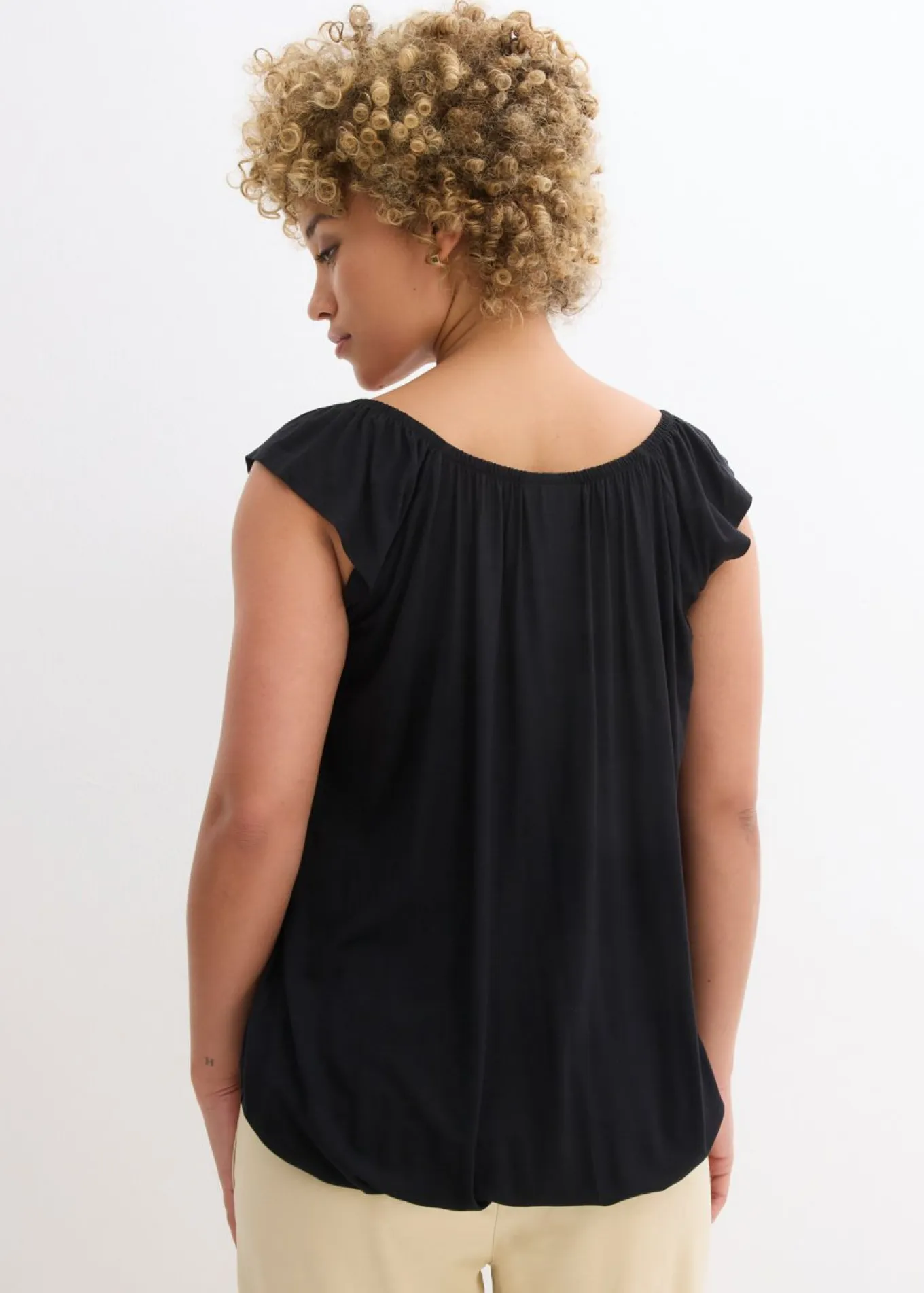 Camiseta de suave mezcla de viscosa