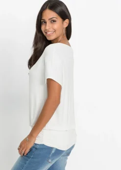 Camiseta de suave mezcla de viscosa
