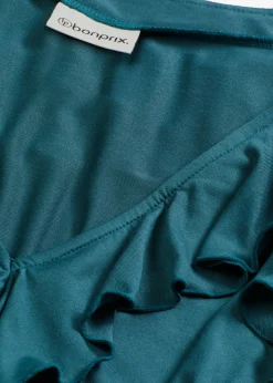 Camiseta de suave mezcla de modal con volantes
