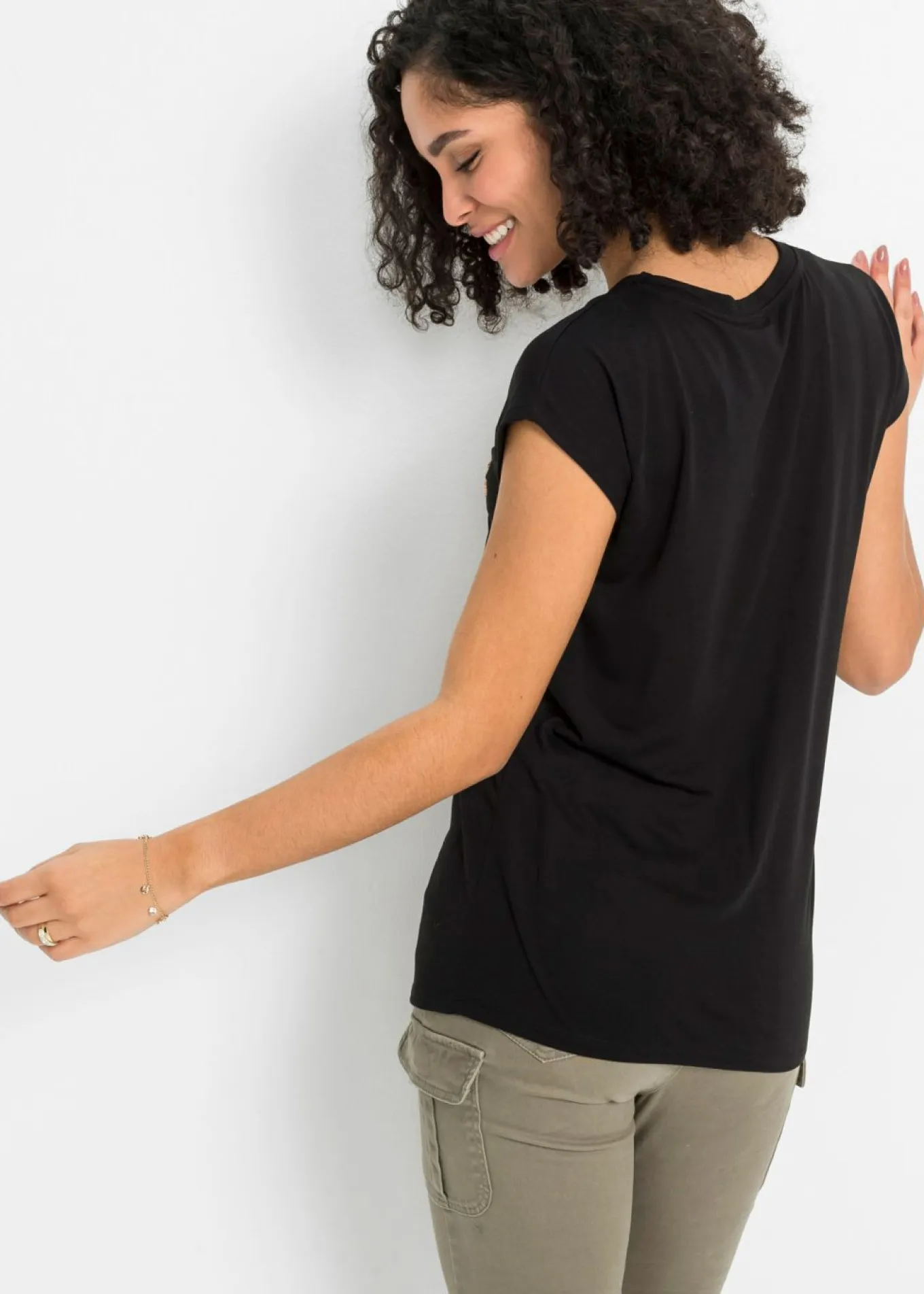 Camiseta de suave mezcla de viscosa