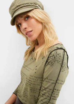 Camiseta de suave viscosa con manga larga