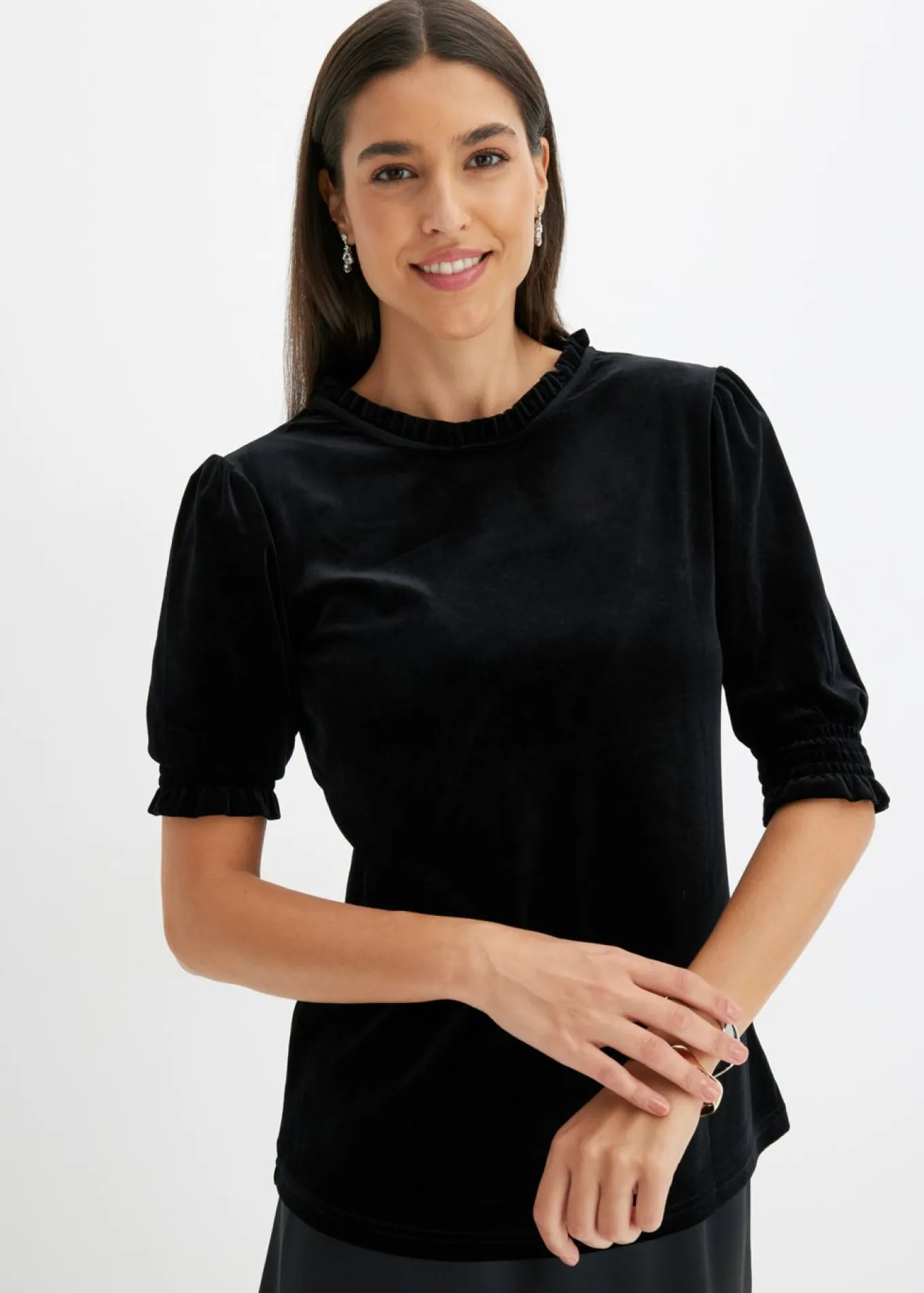 Camiseta de terciopelo suave