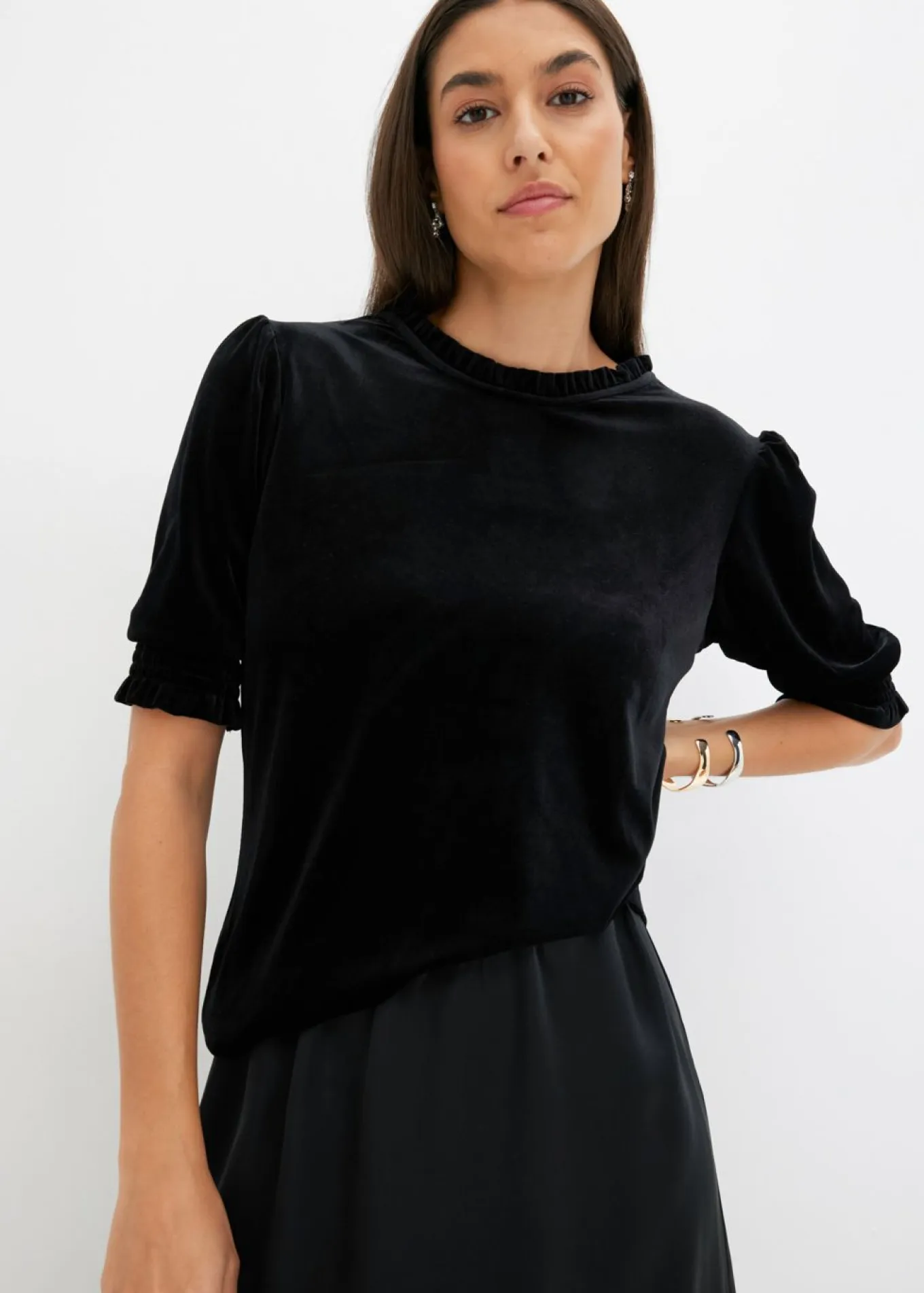 Camiseta de terciopelo suave