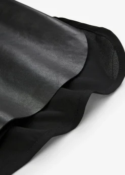 Camiseta de tirantes con parte delantera de napa de cordero
