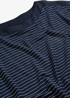Camiseta de viscosa fluida con ribete de satén