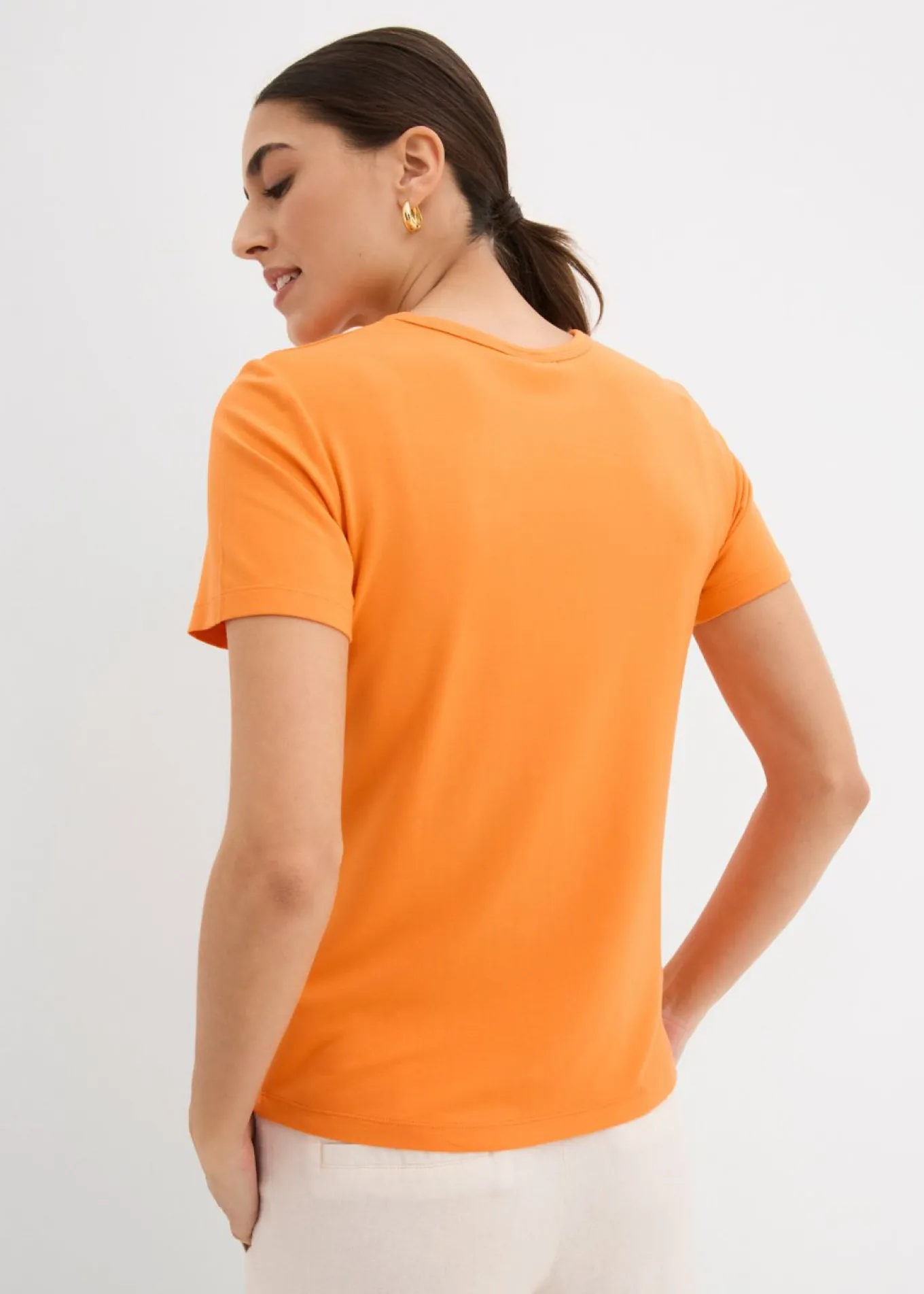 Camiseta de viscosa fluida