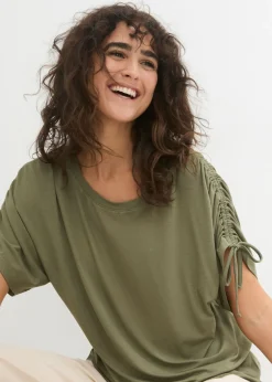 Camiseta de viscosa fluida