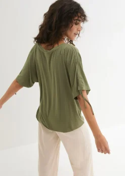 Camiseta de viscosa fluida