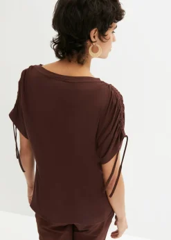 Camiseta de viscosa fluida