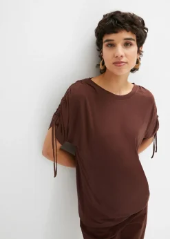 Camiseta de viscosa fluida