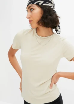 Camiseta de viscosa fluida