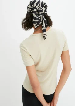 Camiseta de viscosa fluida