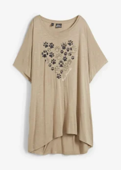 Camiseta de viscosa fluida