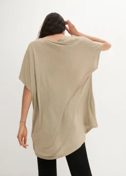 Camiseta de viscosa fluida