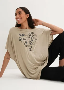 Camiseta de viscosa fluida