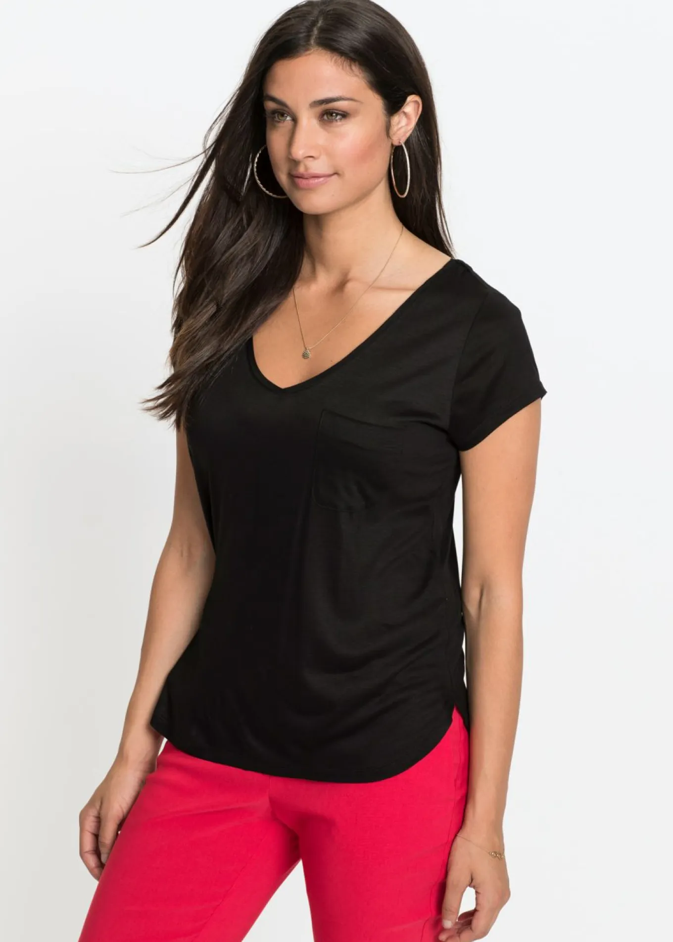 Camiseta de viscosa suave