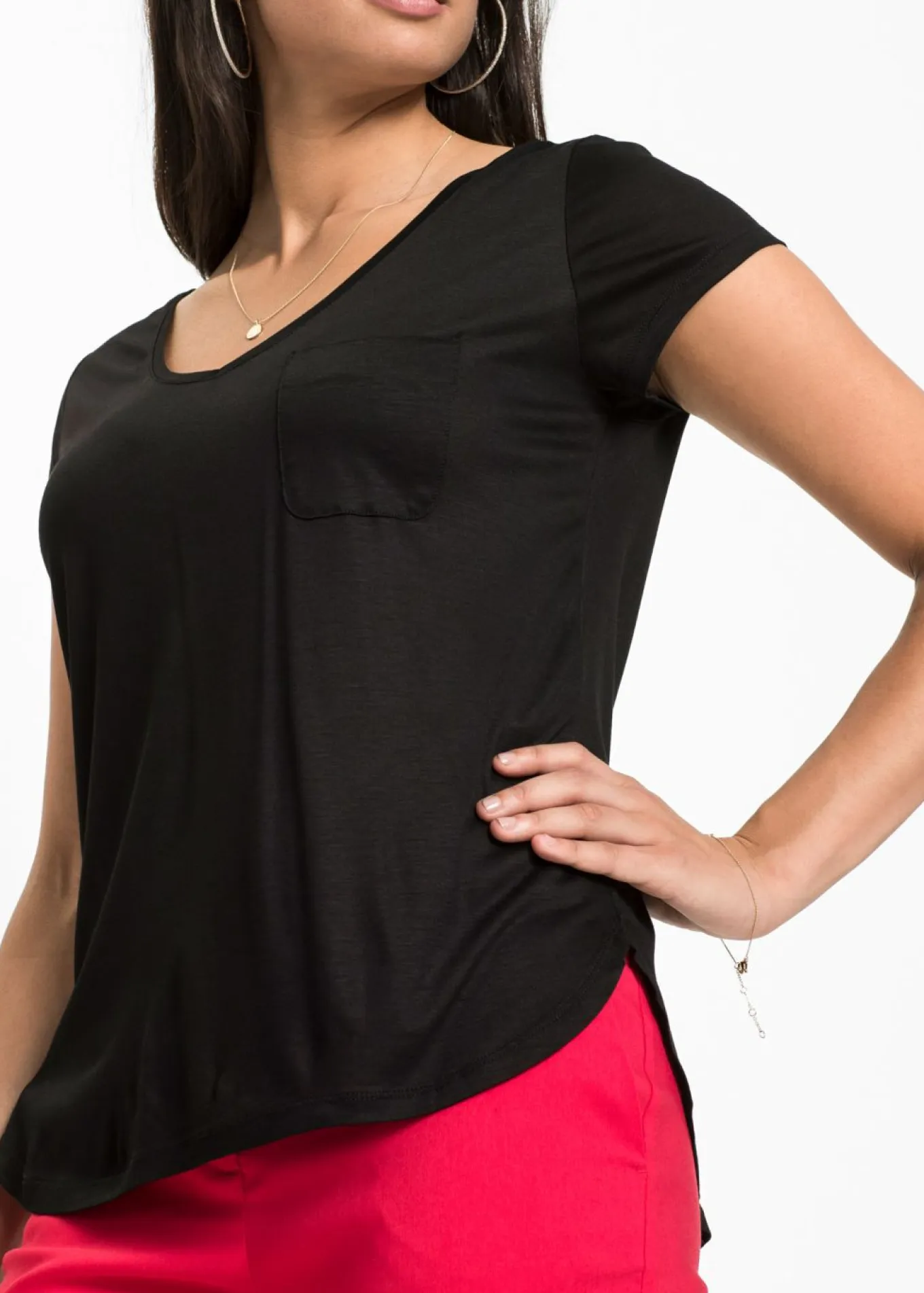 Camiseta de viscosa suave