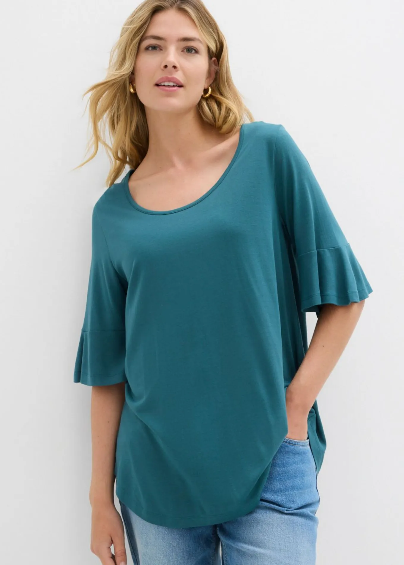 Camiseta de viscosa suave