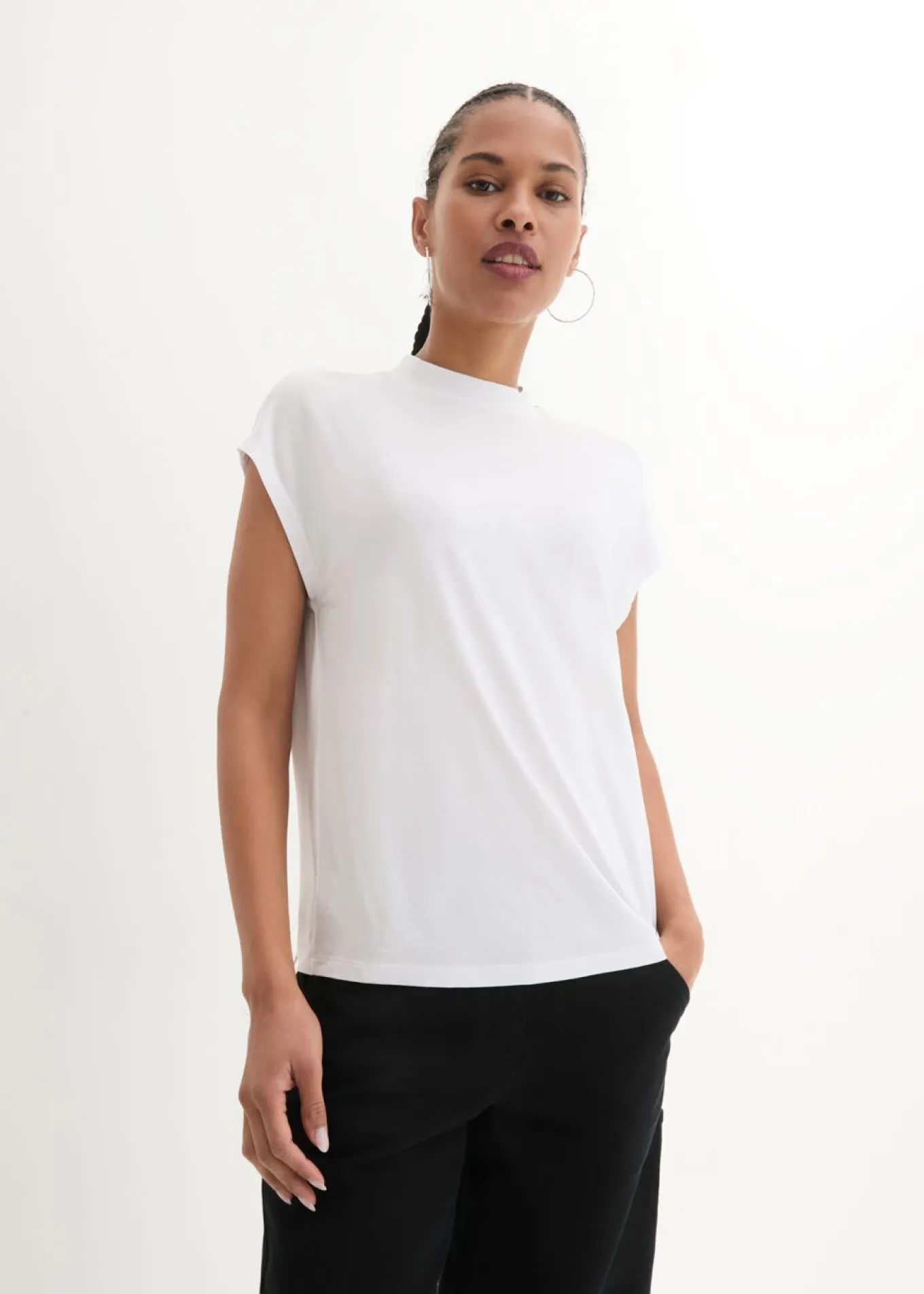 Camiseta de viscosa suave