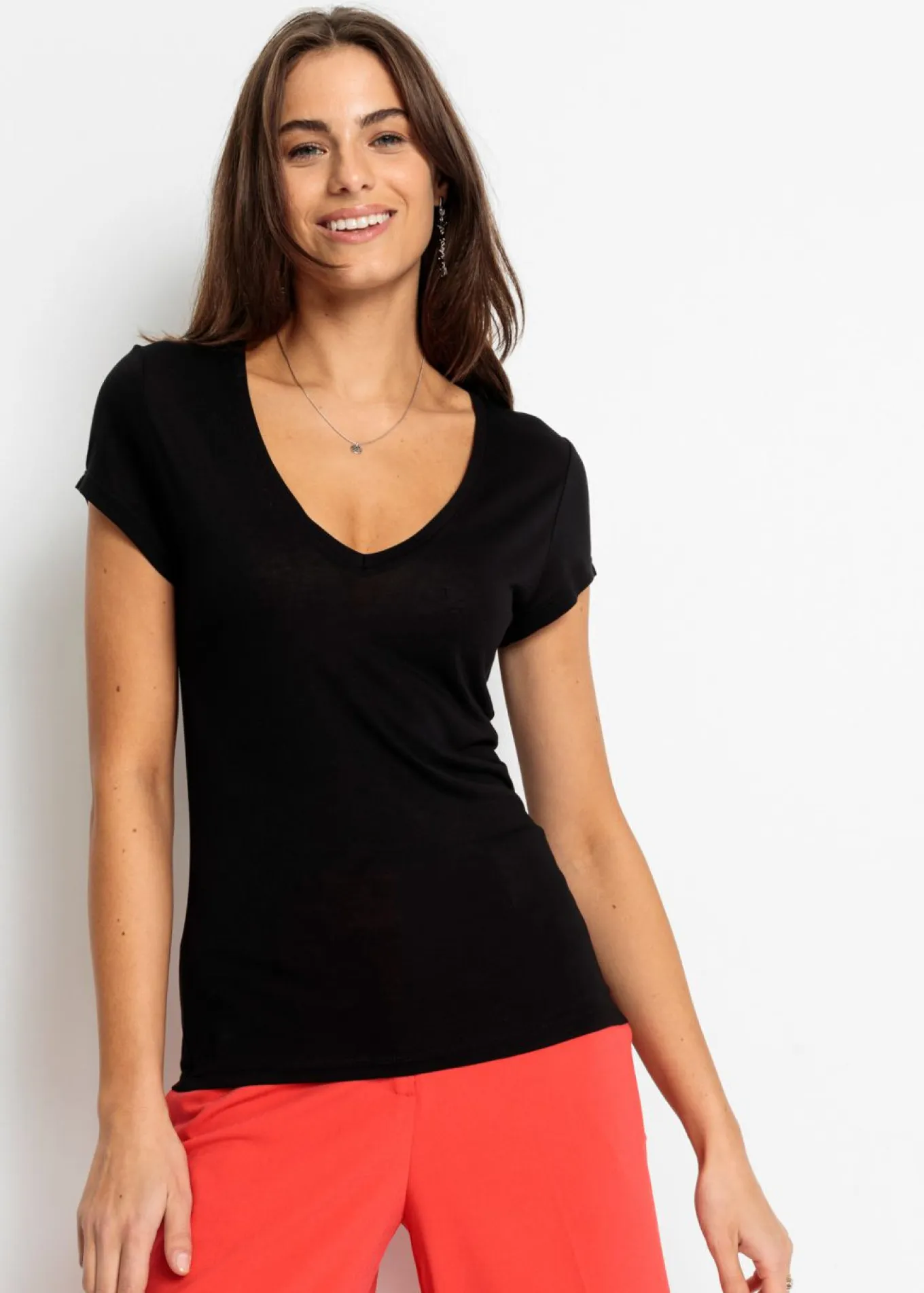 Camiseta de viscosa suave