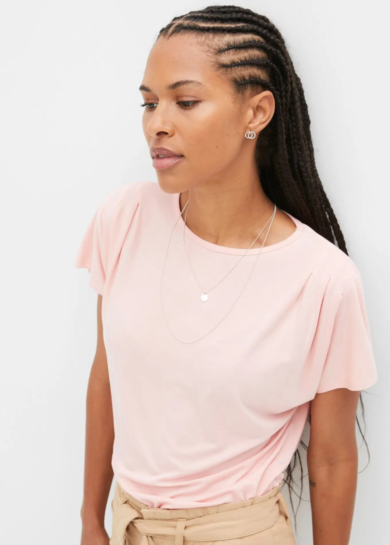 Camiseta de viscosa suave