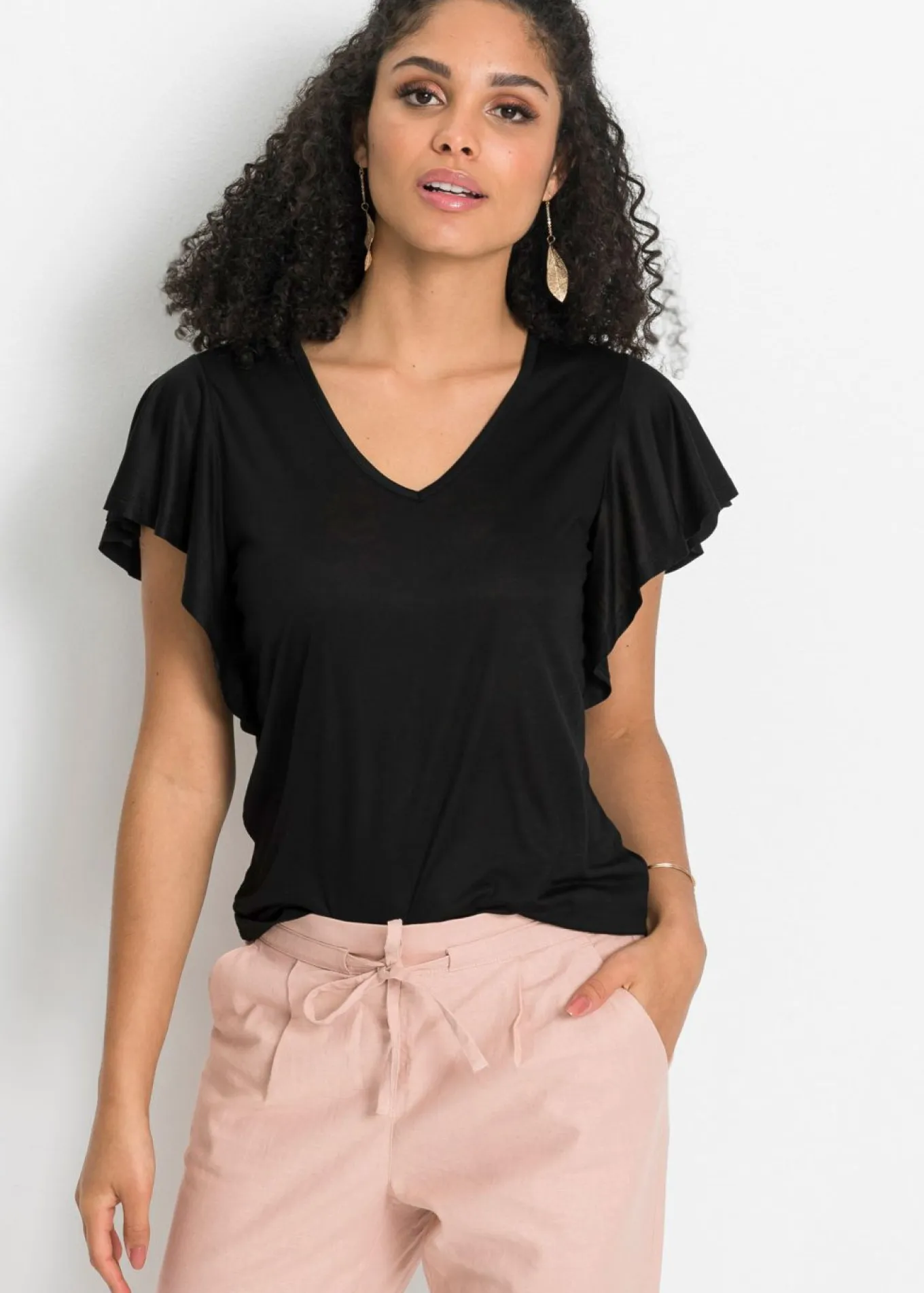 Camiseta de viscosa suave