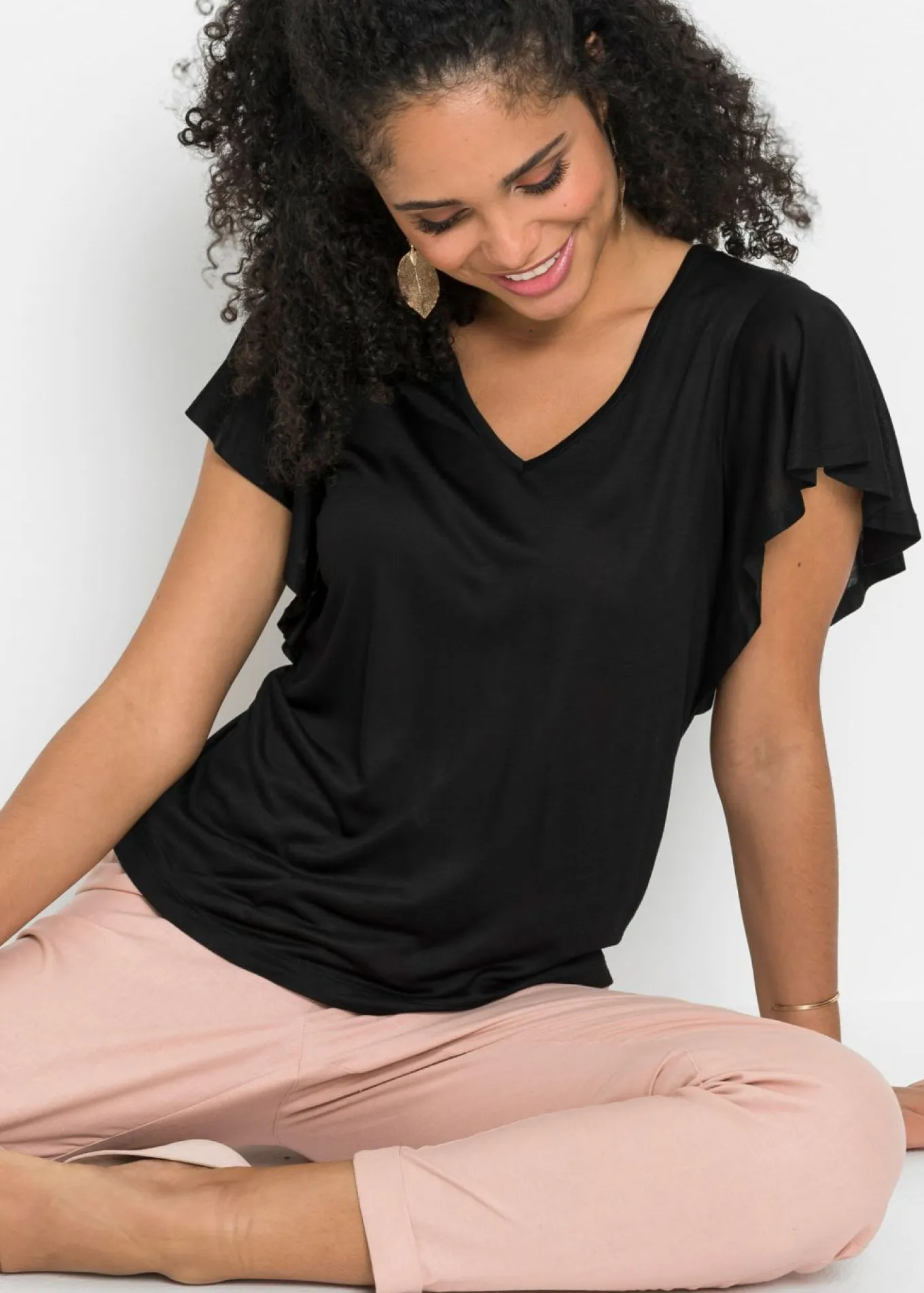 Camiseta de viscosa suave