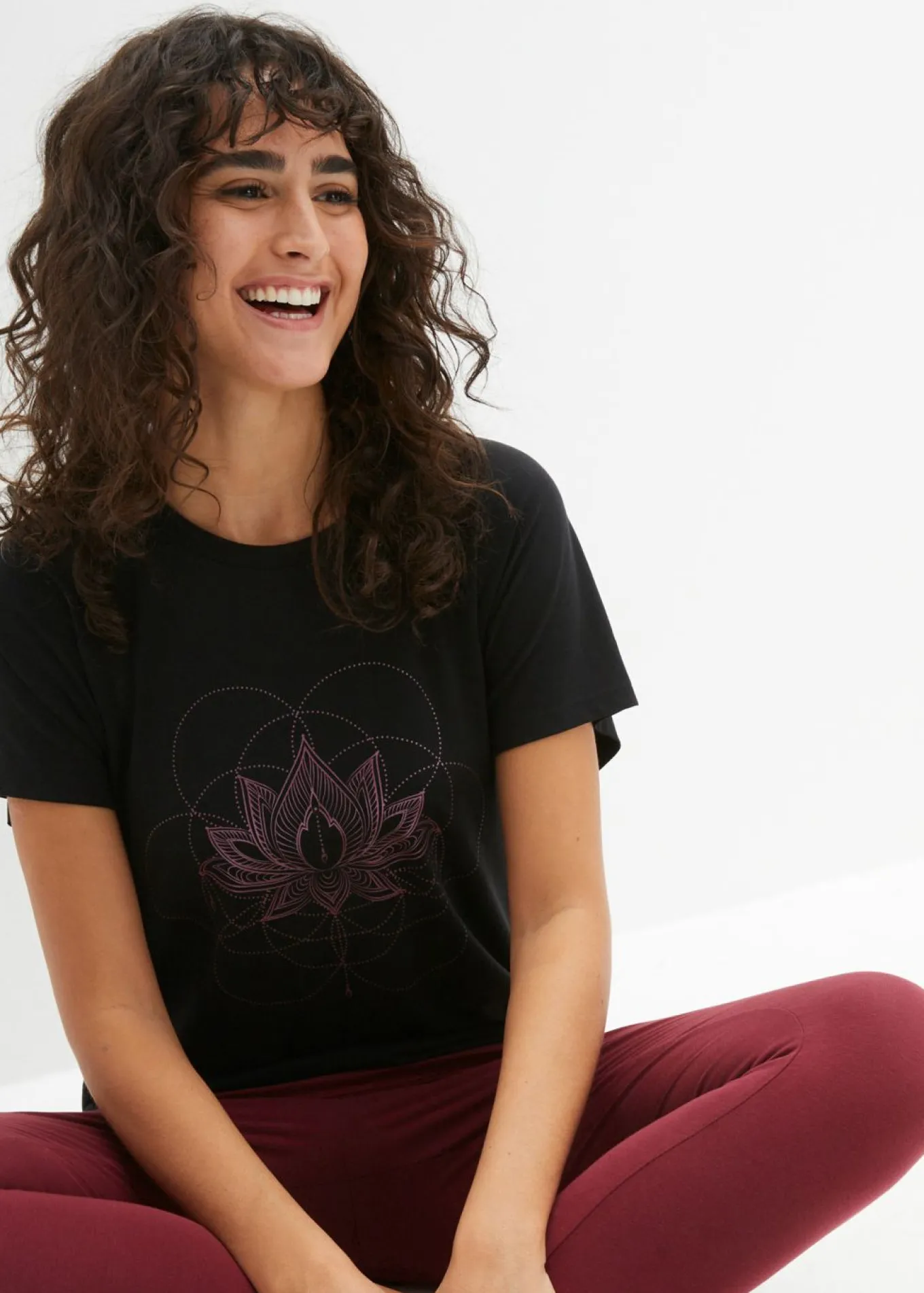 Camiseta deportiva con corte holgado